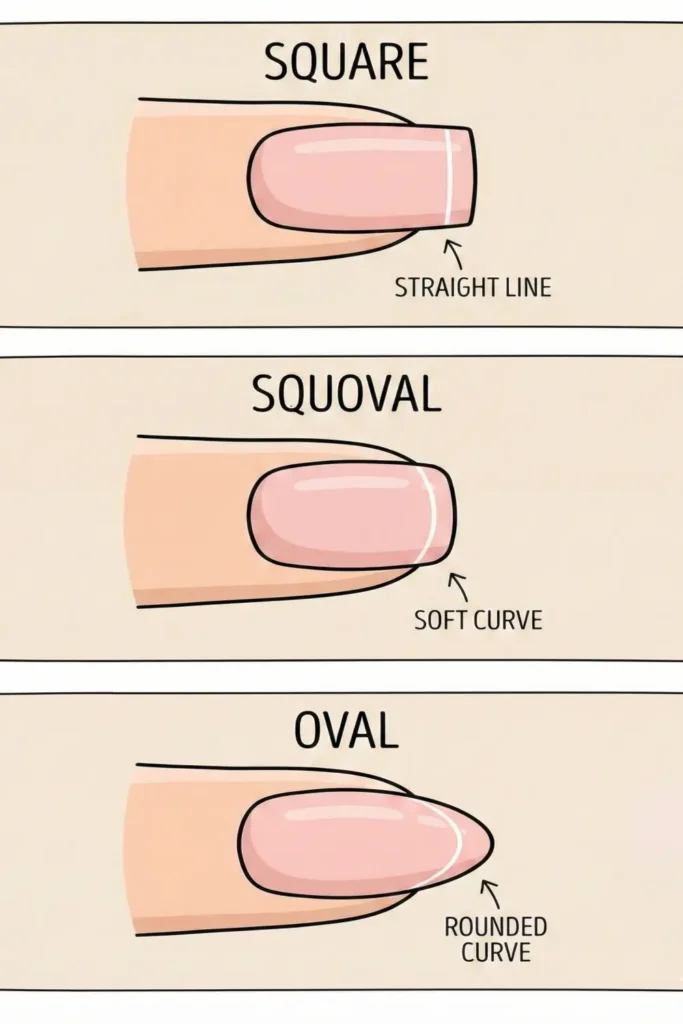 Best nail shapes for micro french nails trend.