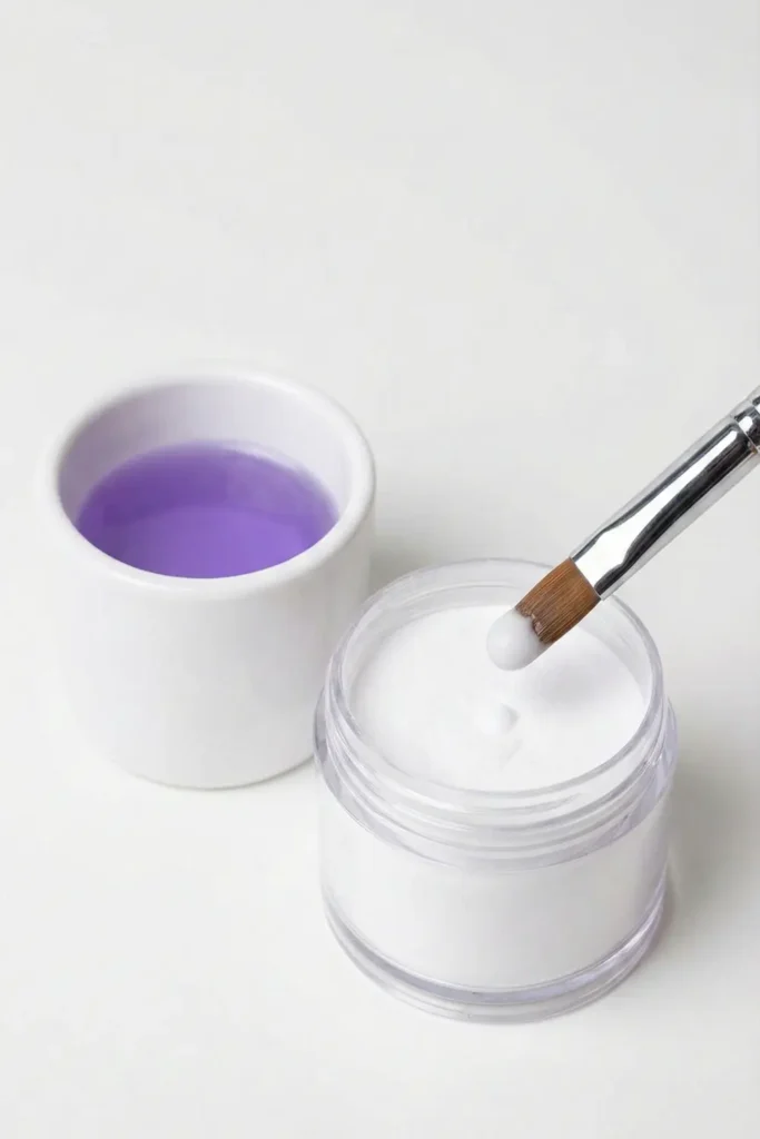 Acrylic liquid and powder nail system ingredients.